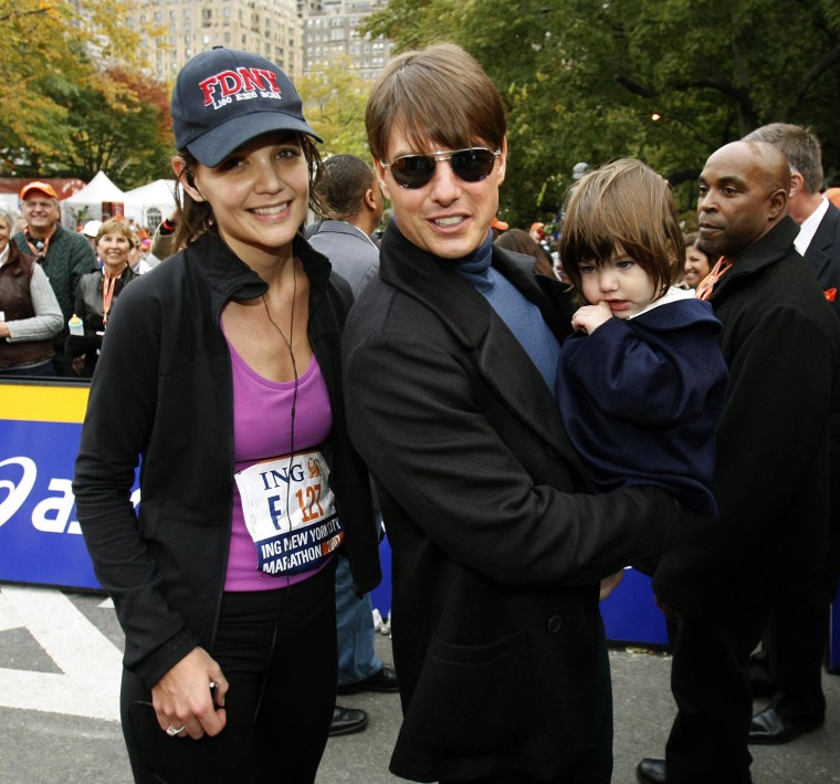 US actor Tom Cruise and his daughter Sur